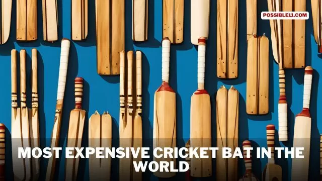 Top 5 Most Expensive Cricket Bat In The World In 2024