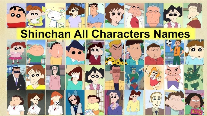 Shinchan Cartoon Characters Name List