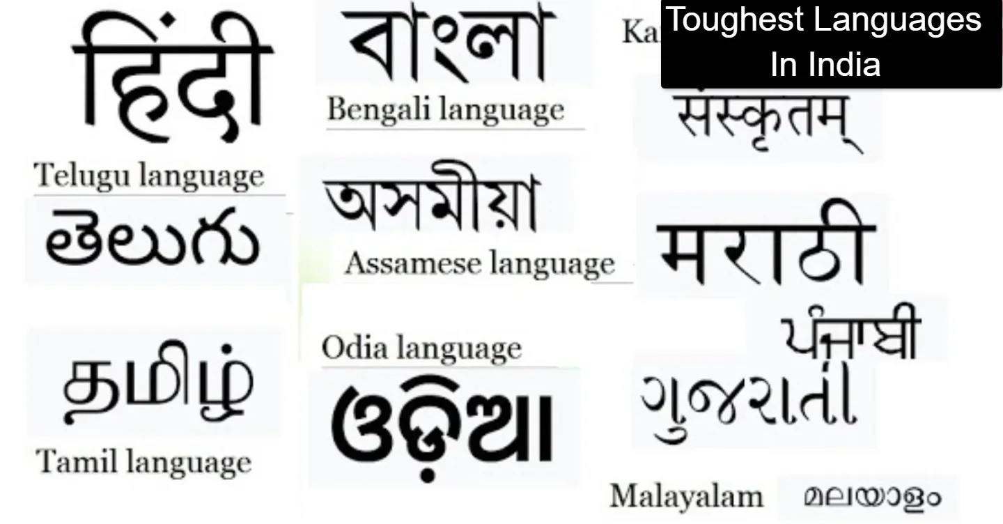 Top 5 Toughest Languages In India 2025