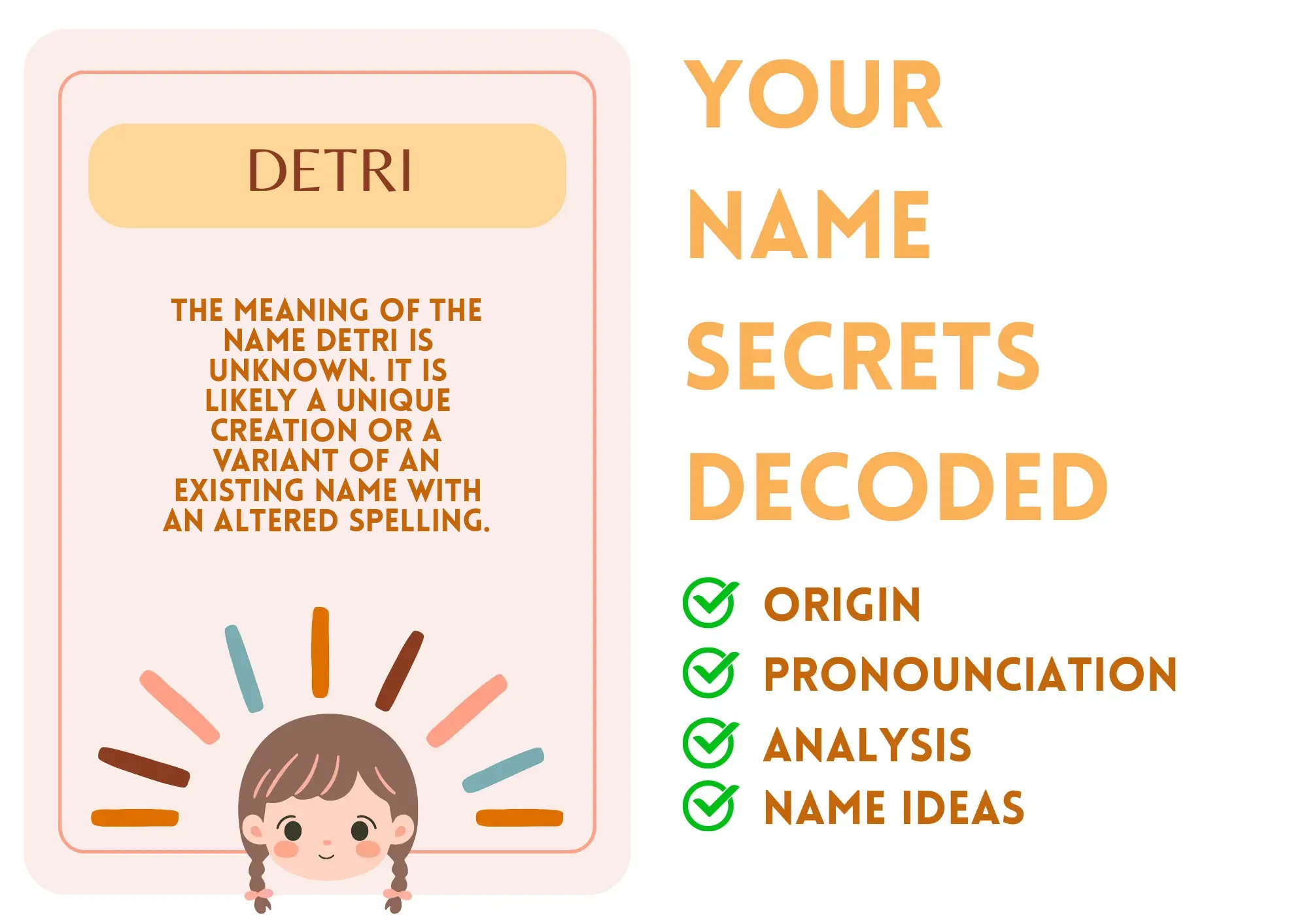 Detri – Girl Name Meaning and Pronunciation