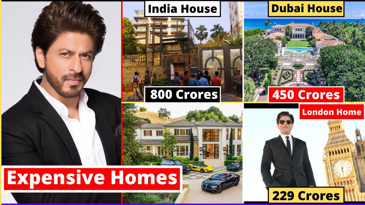 An inside look at all the houses owned by Shah Rukh Khan